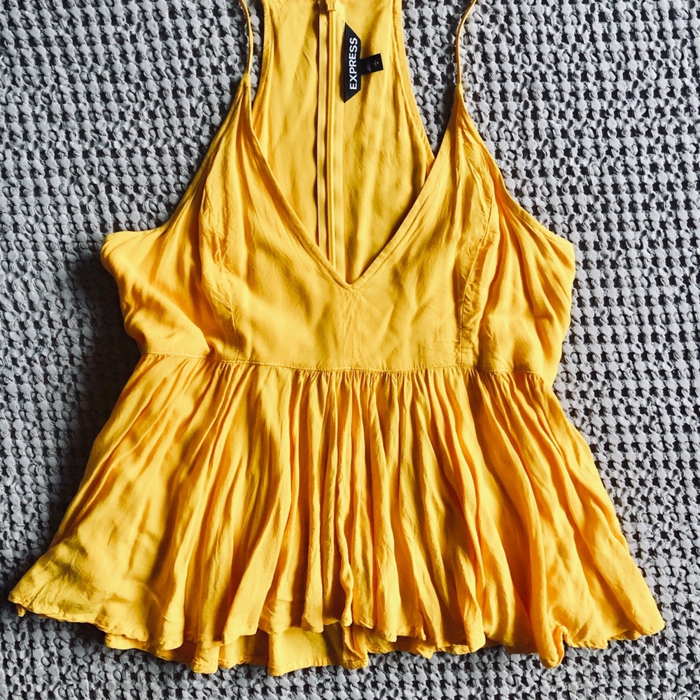 Pretty yellow summer tank.